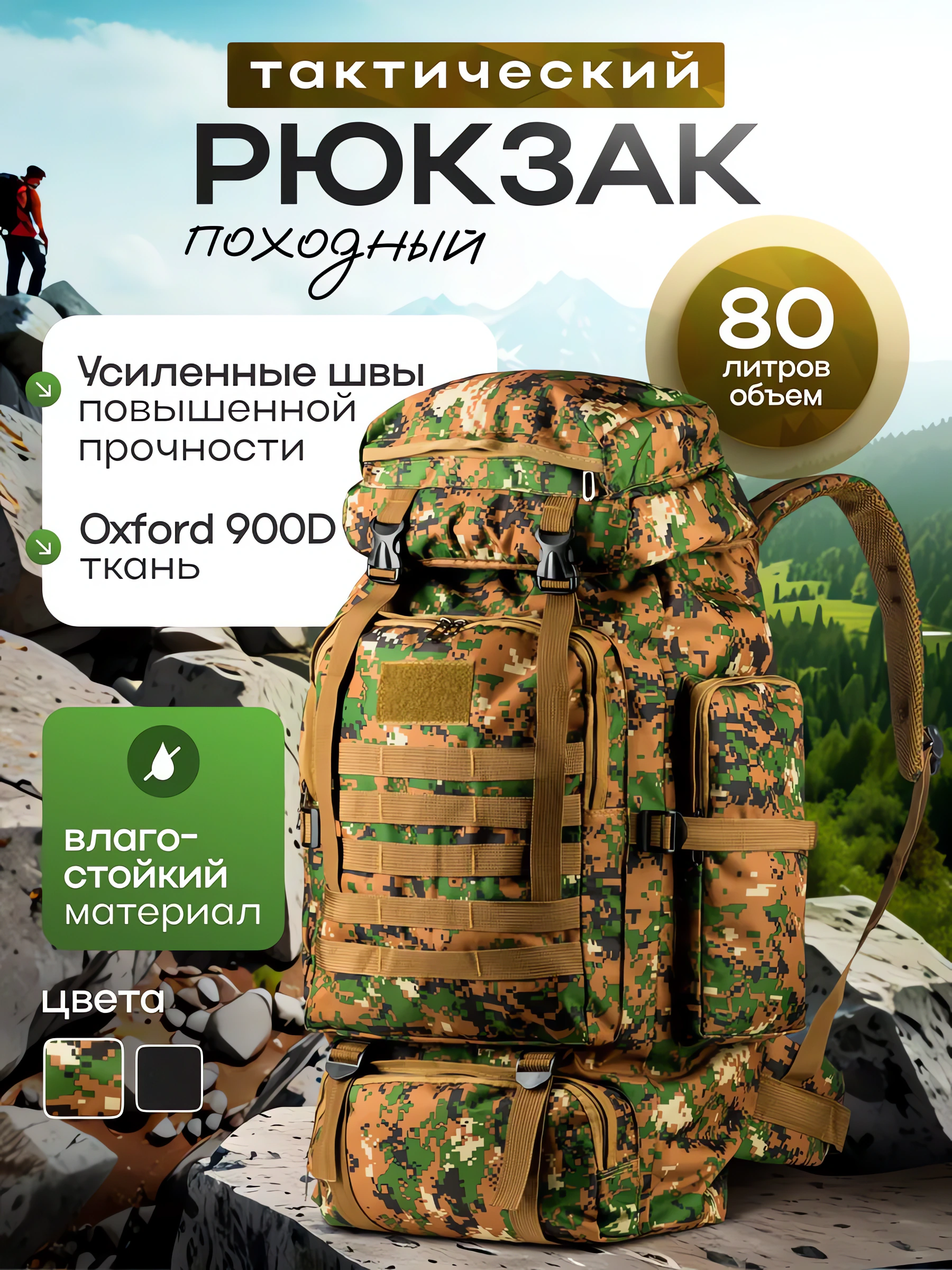 Армейский тактический рюкзак обзор